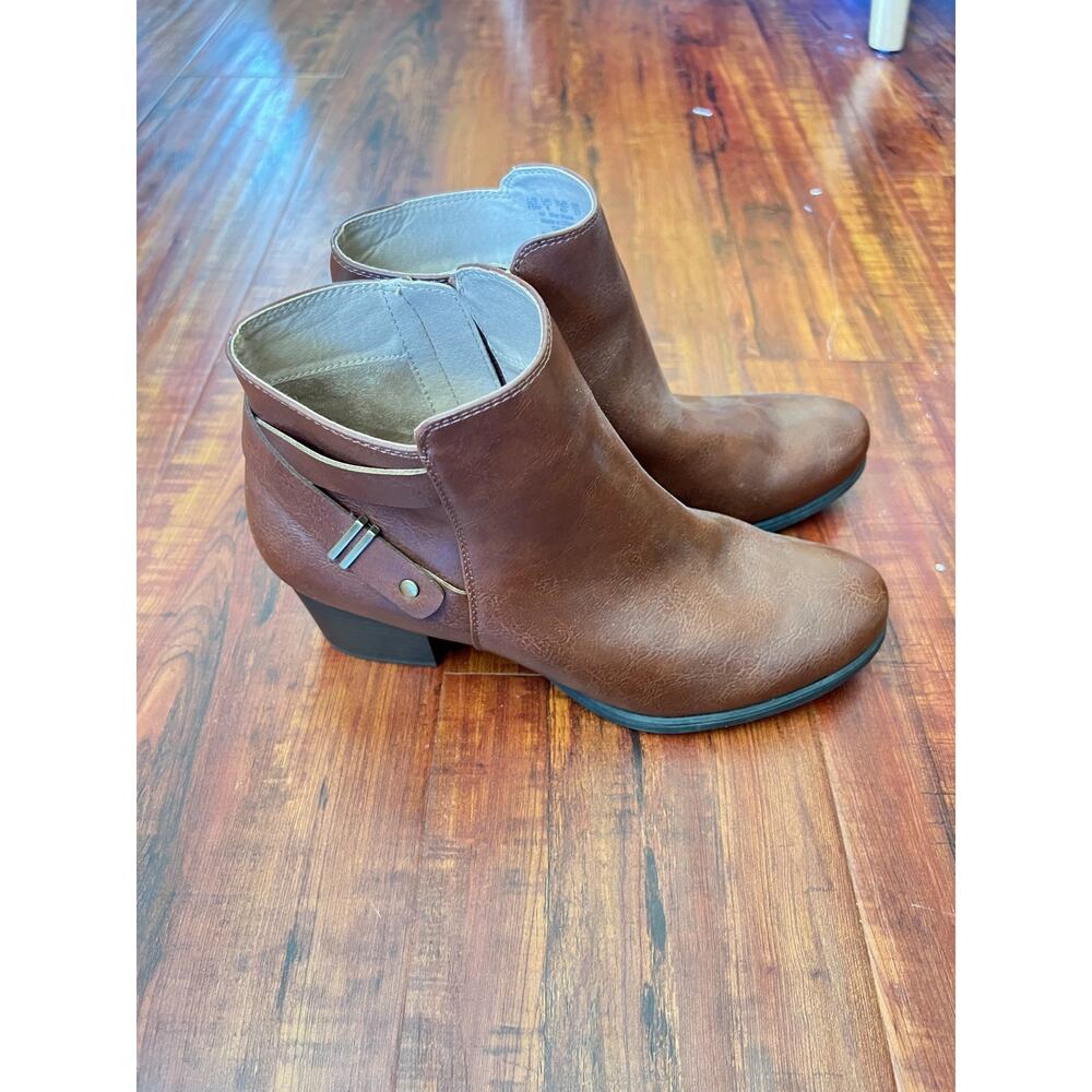 Soul Naturalizer Womens Calm Whiskey Brown Ankle Boots Sz‎ 10 Boho Western Fall